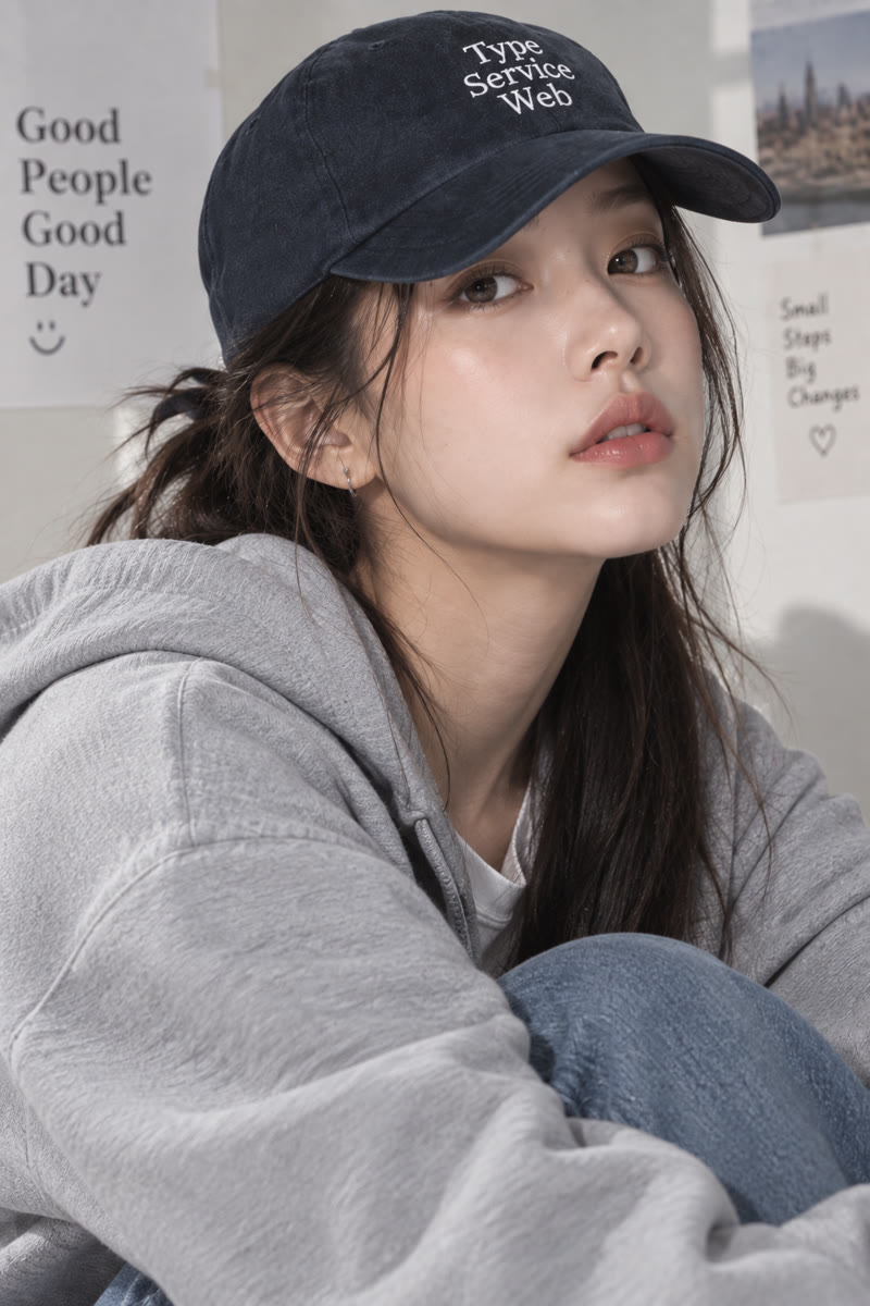 캐주얼형 AI 모델 이미지